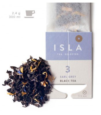 Зображення Чай чорний Isla Earl Grey з бергамотом №3 на чашку 2,4 г х 10 шт